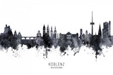 Koblenz Germany Skyline Poster och Canvastavla