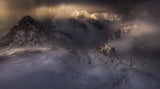 Breaking light through the blizzard Poster och Canvastavla