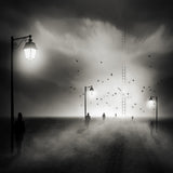 walking to the light... Poster och Canvastavla