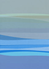 Blue Abstract I Poster och Canvastavla