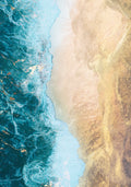 Gold beach Poster och Canvastavla