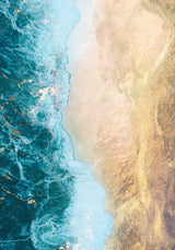 Gold beach Poster och Canvastavla