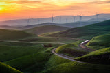 Trains and Windmills Poster och Canvastavla