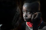 Ethiopian Karo tribes Poster och Canvastavla