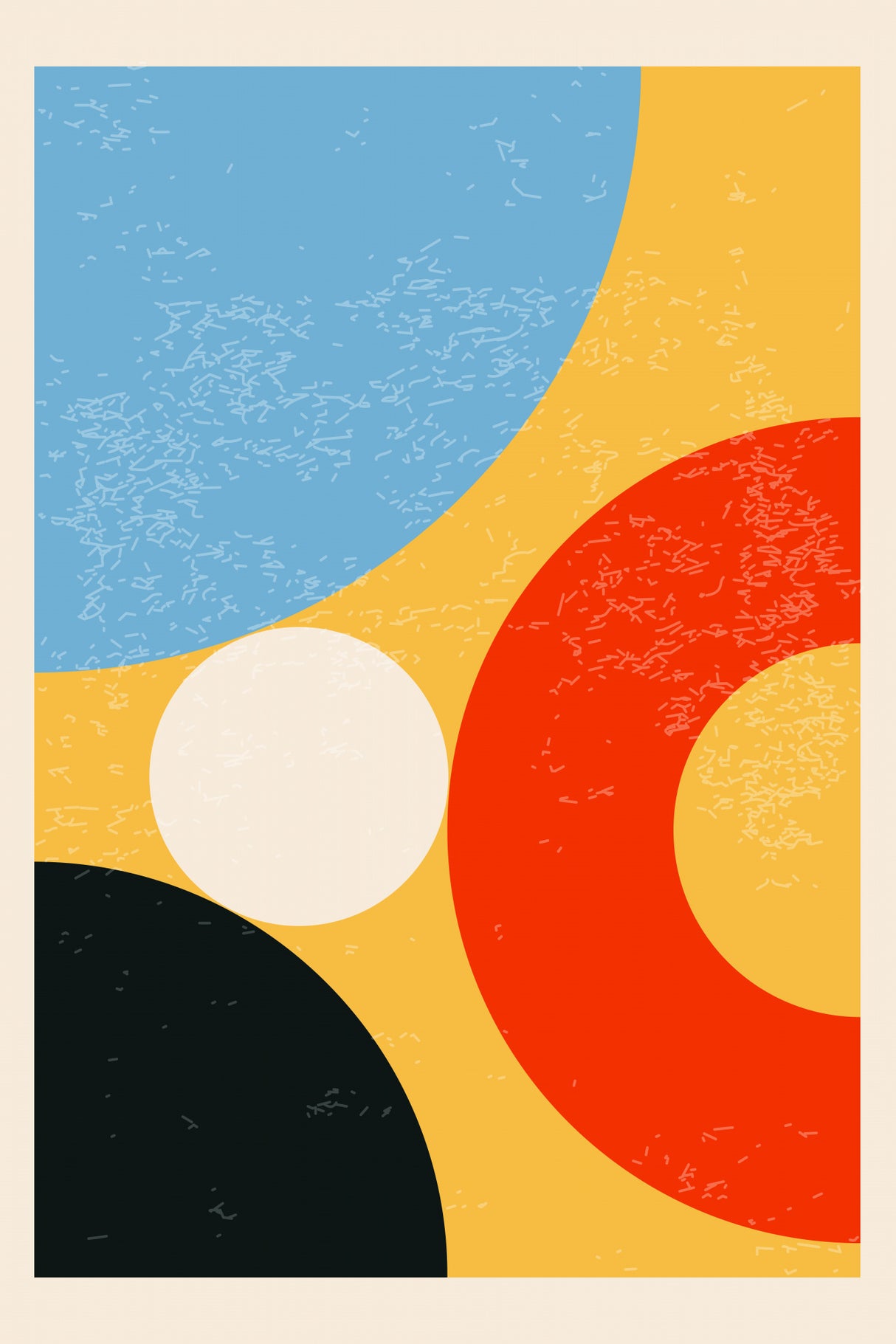 Minimal Abstract Shapes Series #7 Poster och Canvastavla