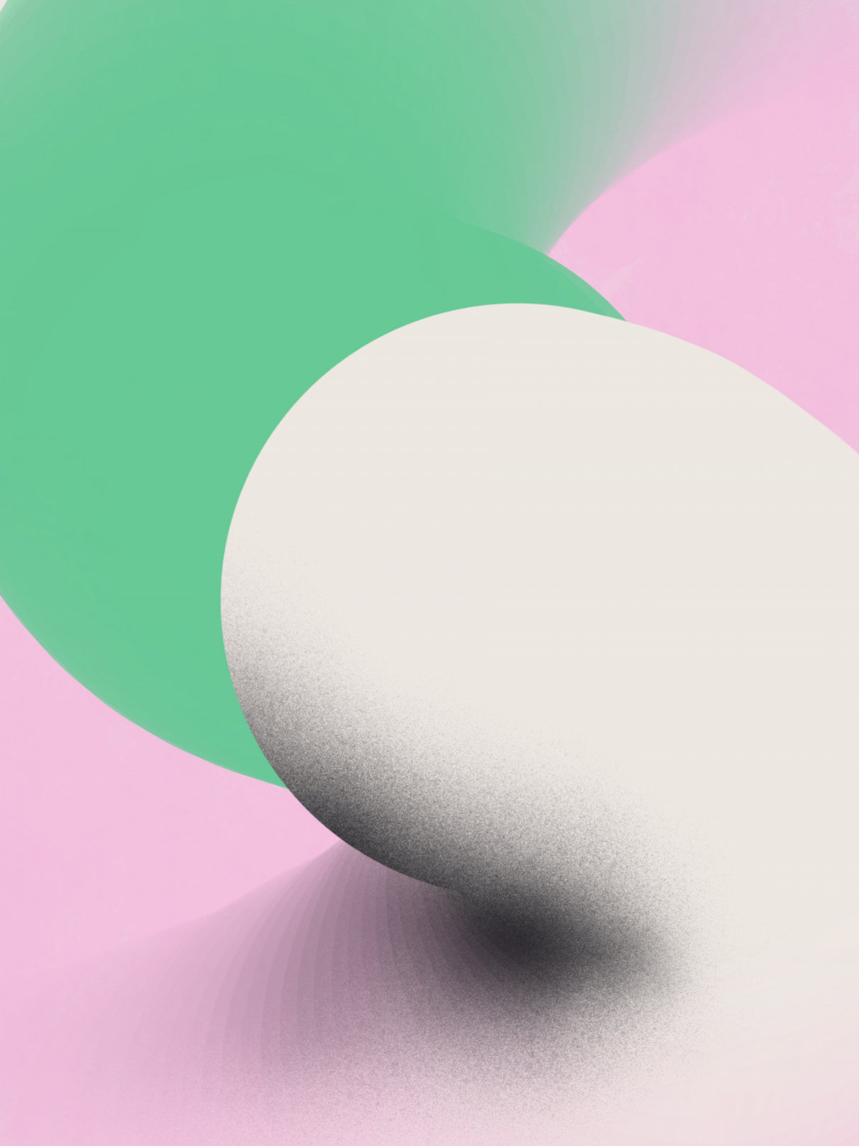 Minty Abstract Poster och Canvastavla