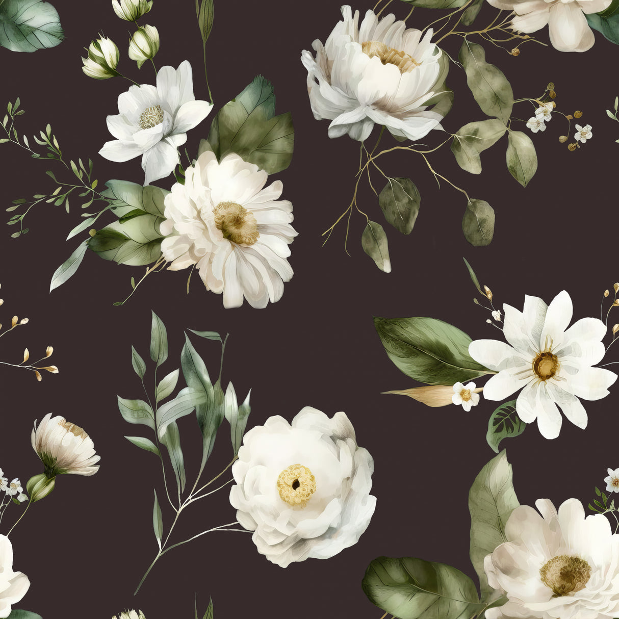 Wall Mural Wh 1 4096 Brown Grey Poster och Canvastavla