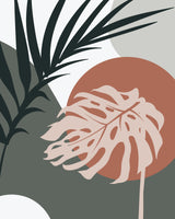 Tropical Leaves No2 Poster och Canvastavla