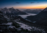 A winter-like summer morning at Bow hut summit Poster och Canvastavla