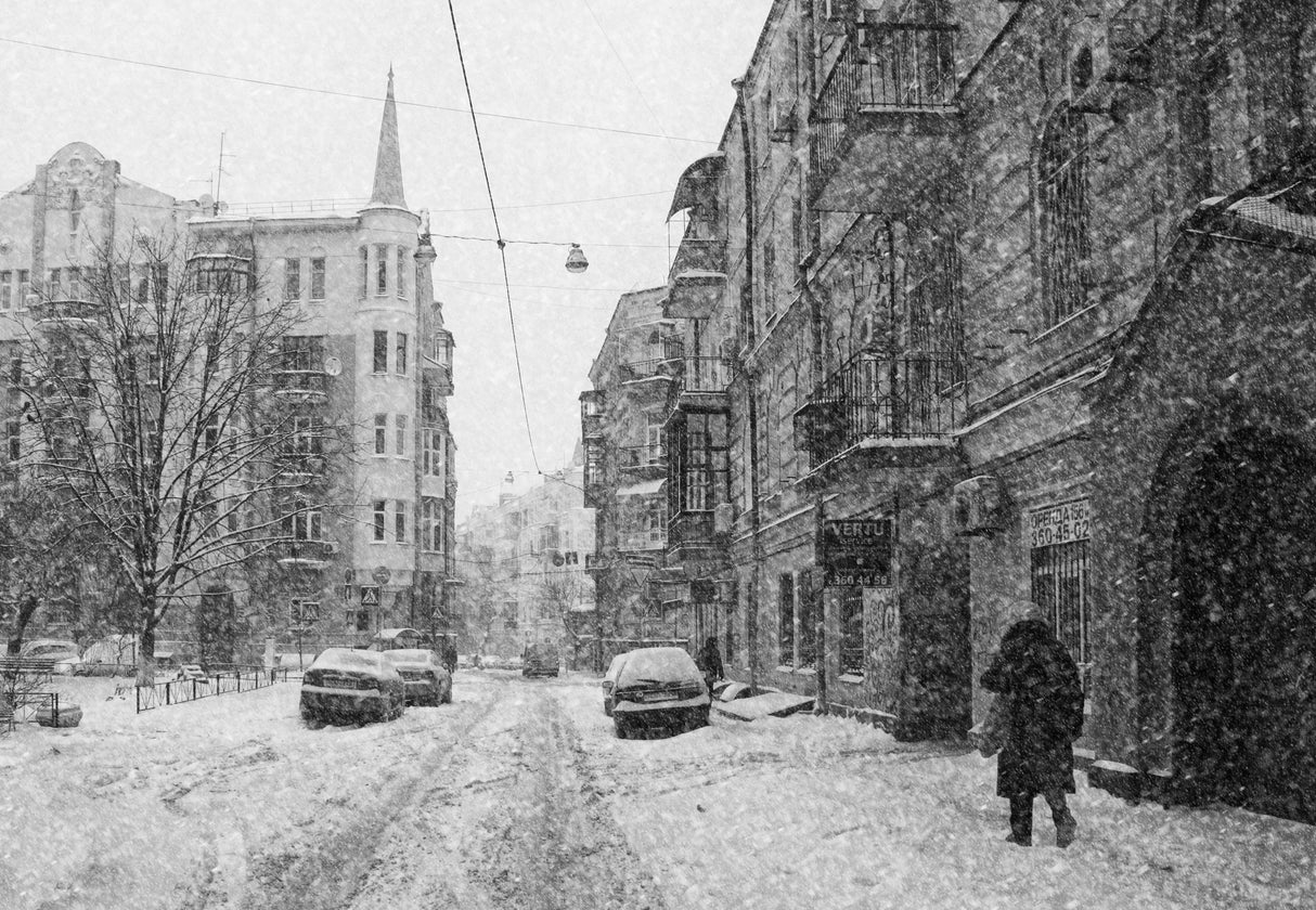 It snows Poster och Canvastavla