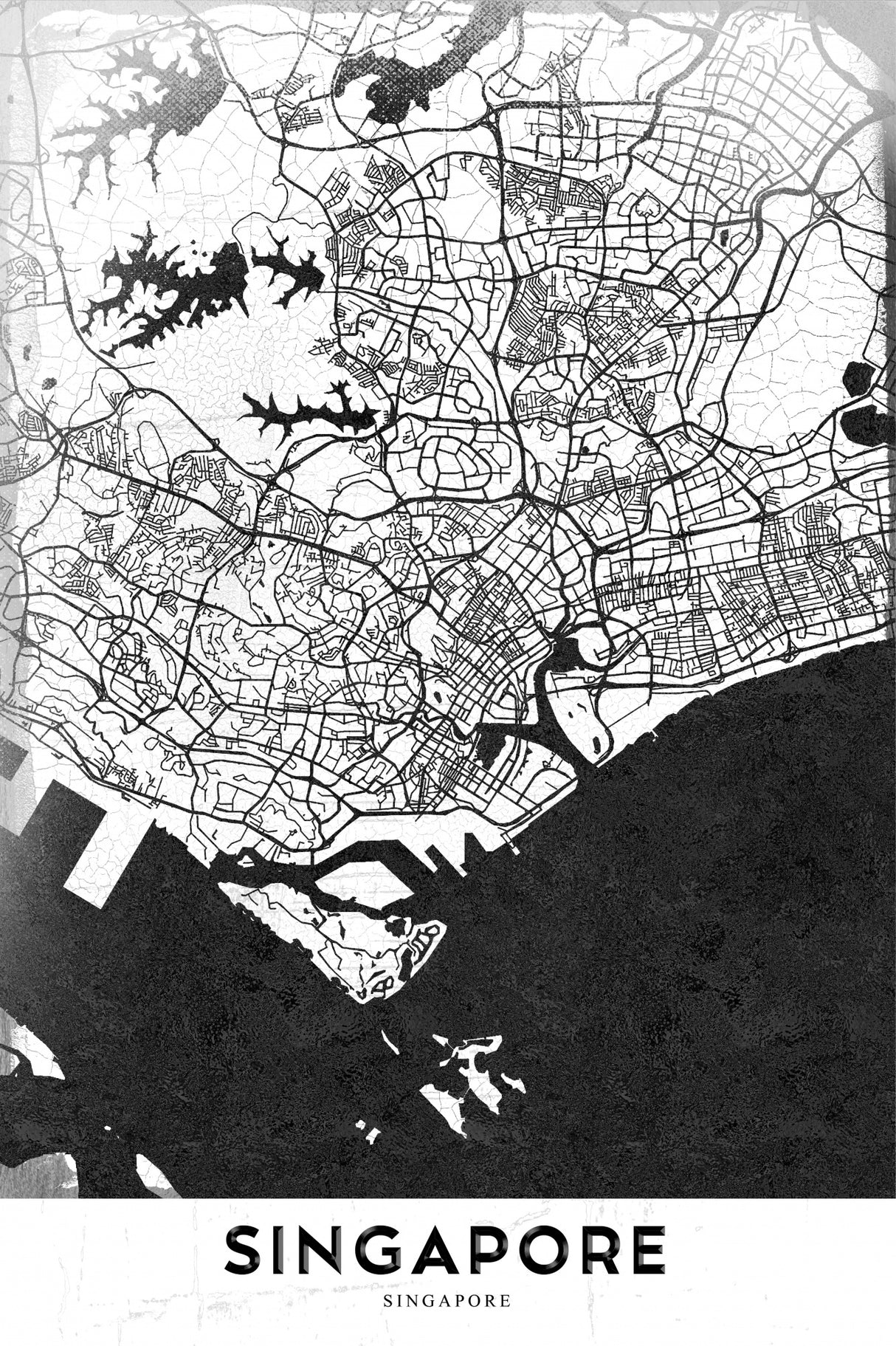 Singapore Poster och Canvastavla