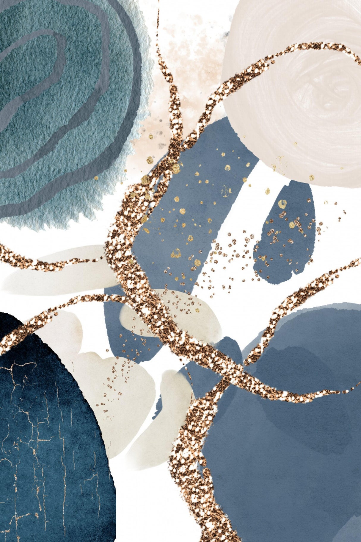 Blue Denim Poster och Canvastavla