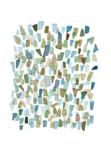 Green Mossy Seaglass Poster och Canvastavla