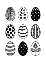 Scandi Easter eggs Poster och Canvastavla