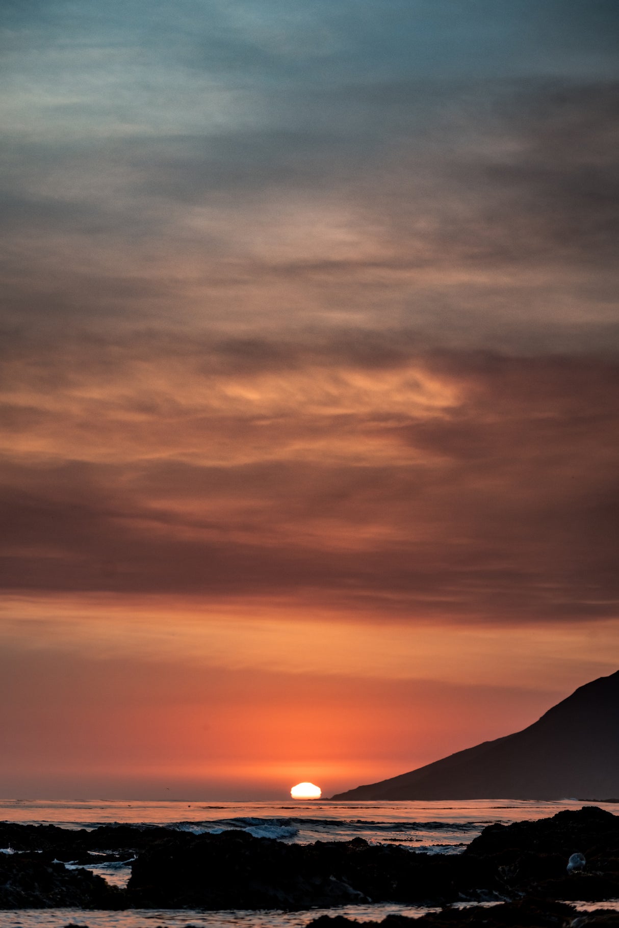 Orange Sunset Poster och Canvastavla