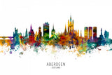 Aberdeen Scotland Skyline Poster och Canvastavla