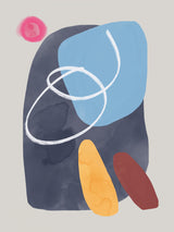 Watercolor Organic Shapes 4 Poster och Canvastavla