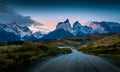 The road and the peaks Poster och Canvastavla