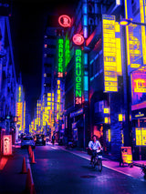 Neon Street Poster och Canvastavla