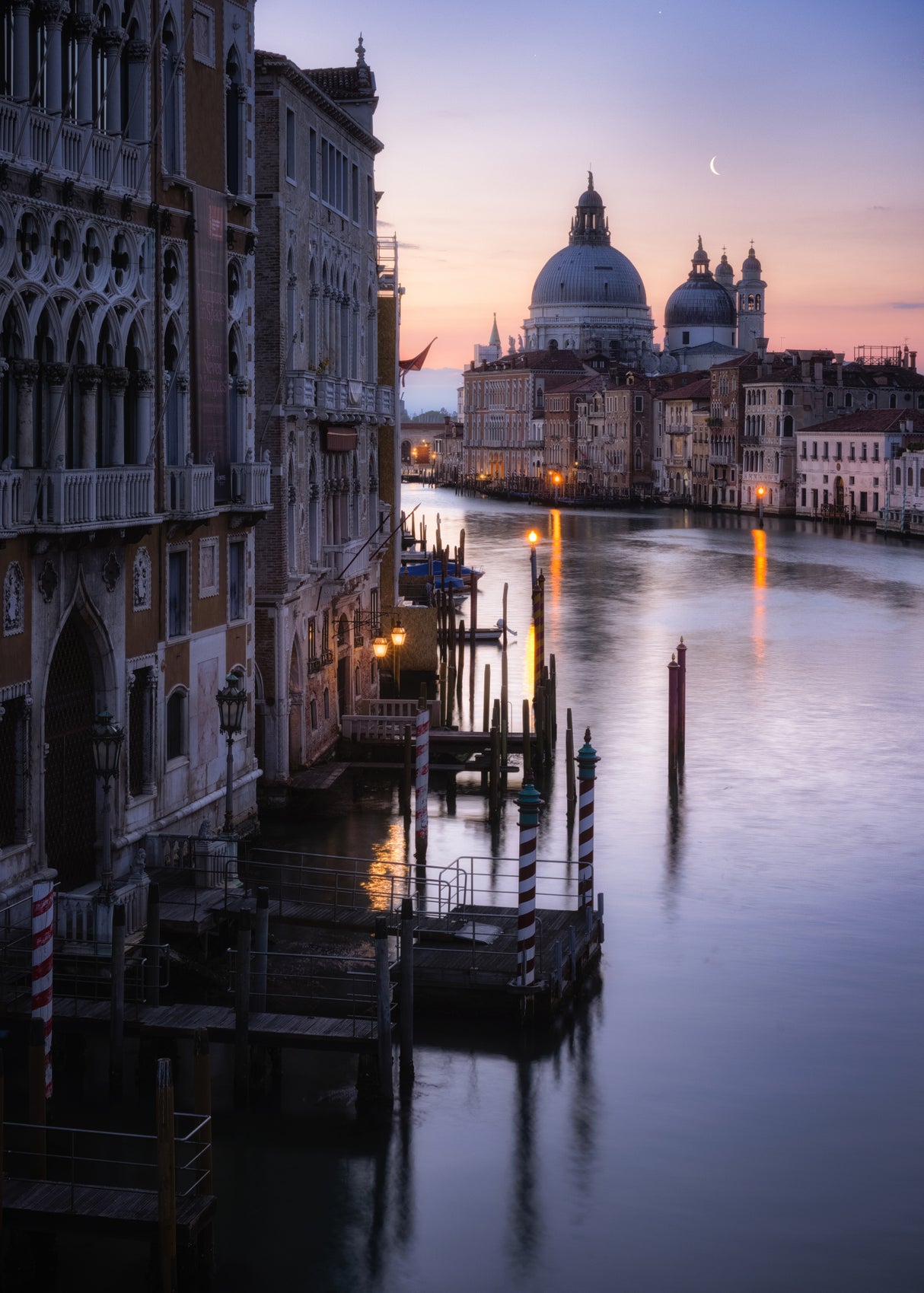 Venice, sunrise from the Academia bridge Poster och Canvastavla