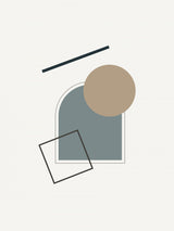 Minimal Scattered Geometircs Poster och Canvastavla