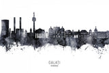 Galati Romania Skyline Poster och Canvastavla