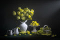 Rose Lemon Grape Poster och Canvastavla