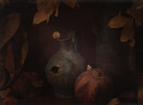 Cracked jug and moth Poster och Canvastavla