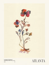 Watercolor print collection. Flower market - Atlanta Poster och Canvastavla