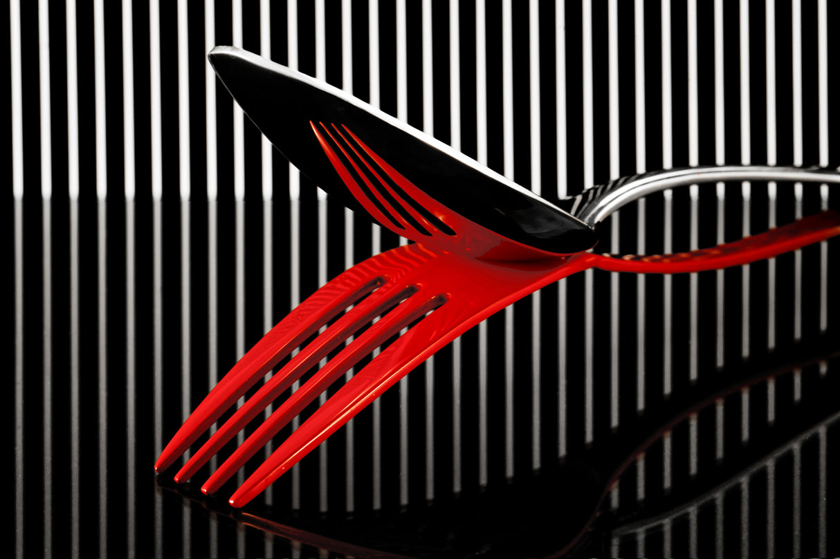 With a red fork Poster och Canvastavla