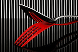 With a red fork Poster och Canvastavla