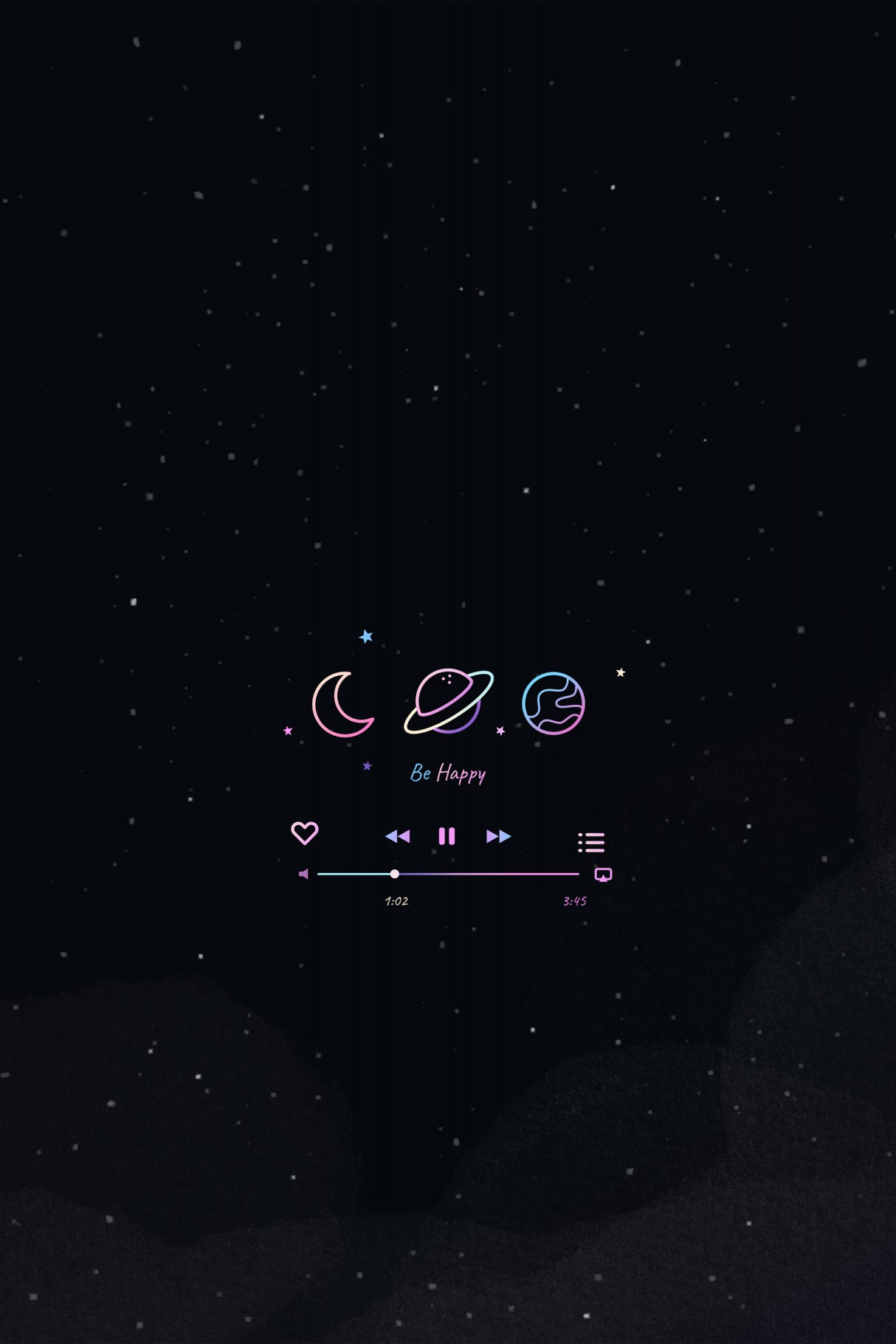 Neon Galaxy Poster och Canvastavla