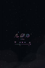 Neon Galaxy Poster och Canvastavla