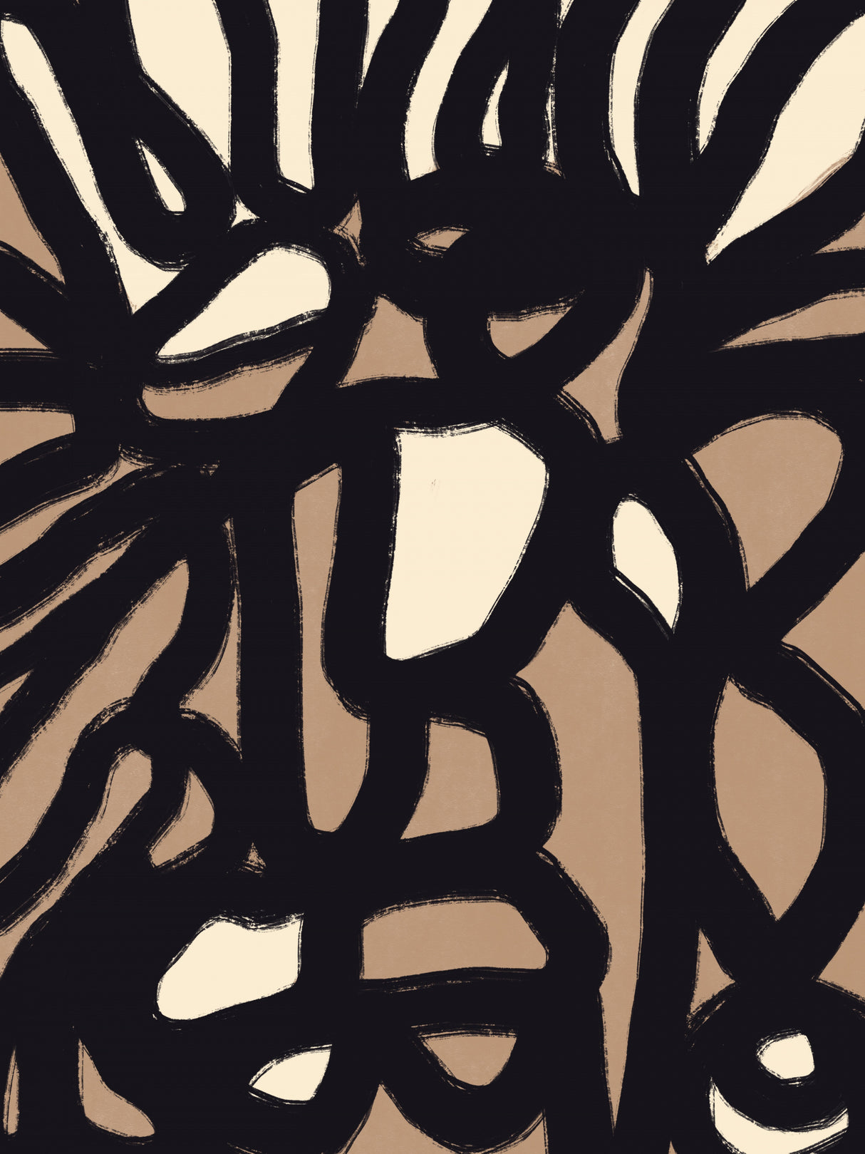 Bold line composition 13 Poster och Canvastavla