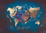 World map 42 Poster och Canvastavla
