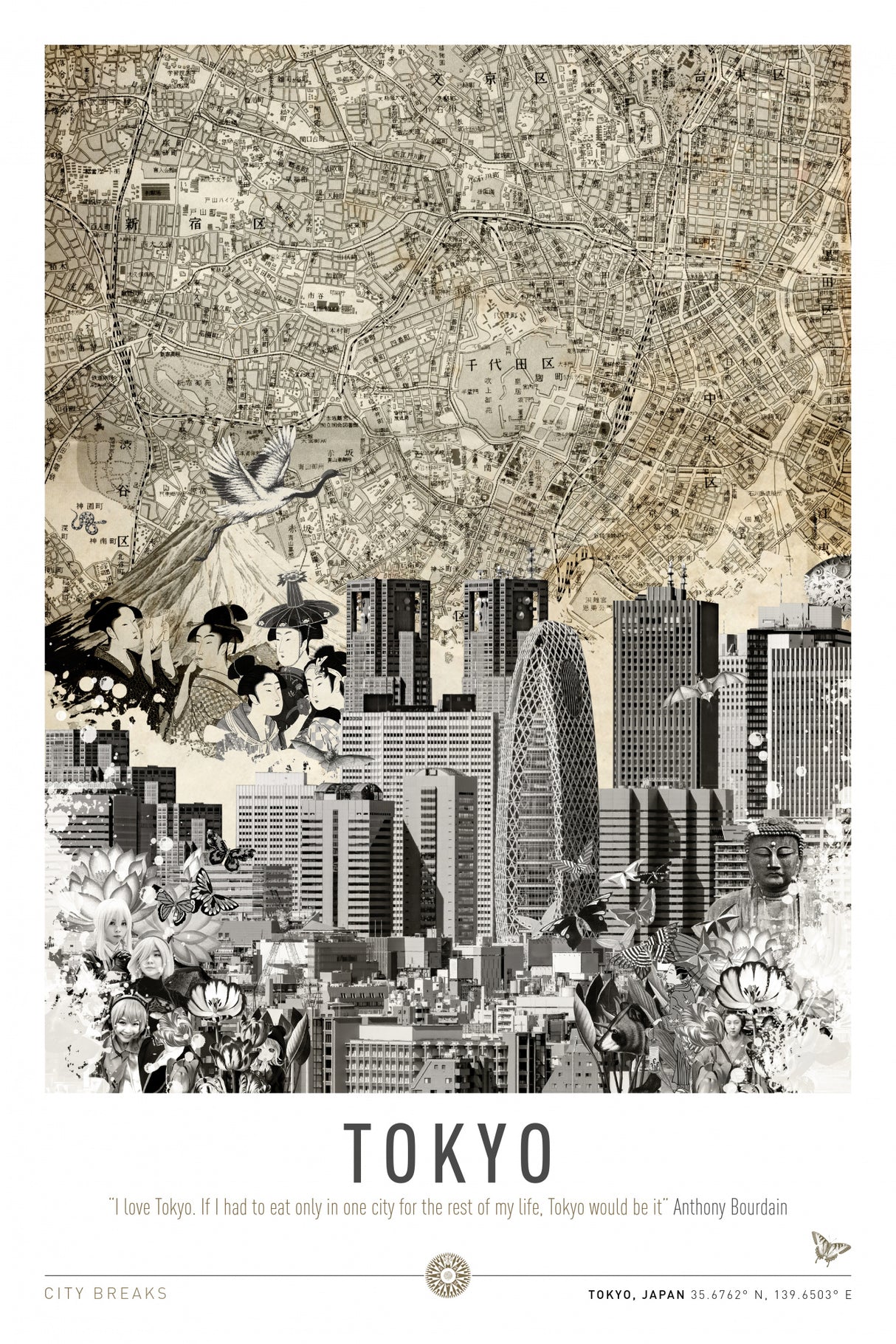 Tokyo (City Break) Poster och Canvastavla