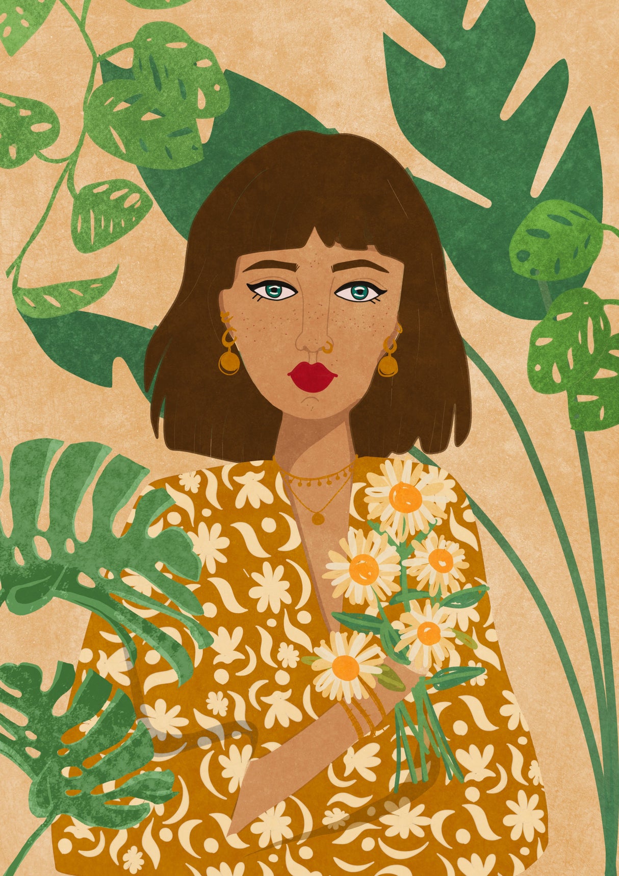Plantlady Poster och Canvastavla