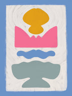 Pastel Cut Out Poster och Canvastavla