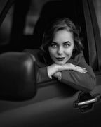 Polina BW Poster och Canvastavla