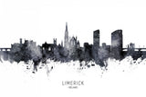 Limerick Ireland Skyline Poster och Canvastavla