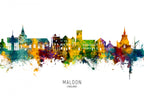 Maldon England Skyline Poster och Canvastavla