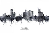 Fujairah Skyline Poster och Canvastavla