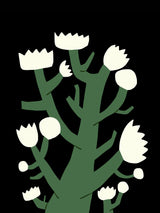 White Bloom Poster och Canvastavla