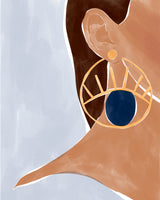 Evil Eye Earing Poster och Canvastavla