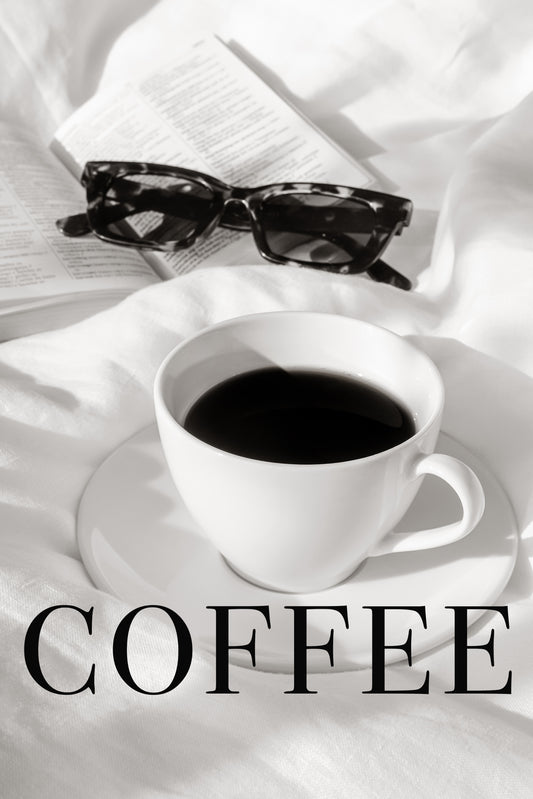 Coffee in Bed Poster och Canvastavla