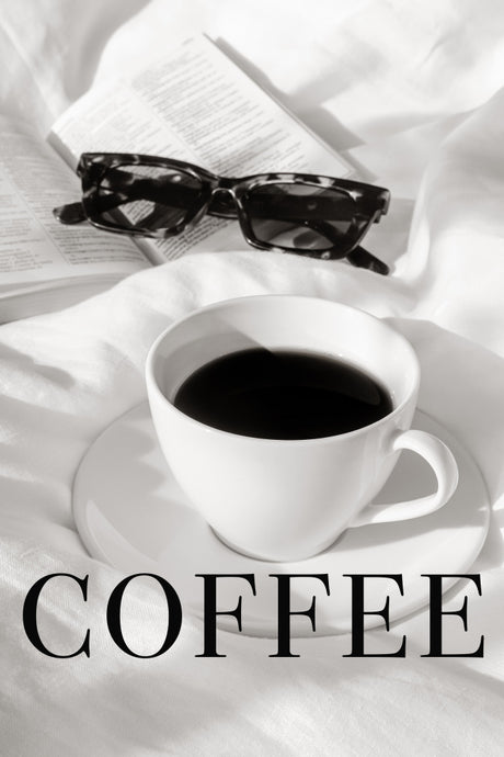Coffee in Bed Poster Kitchen poster eller kökstavla