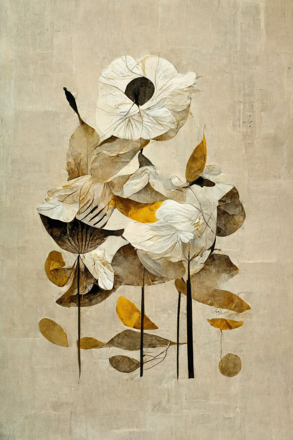 Sunbathing Flower Poster och Canvastavla