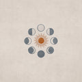 Bej Moon and Sun for Cases Poster och Canvastavla