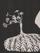 Plump Vase With Slender Flowers Poster och Canvastavla