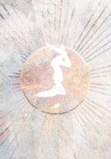 Sun Boho Yoga Marble 1 Poster och Canvastavla